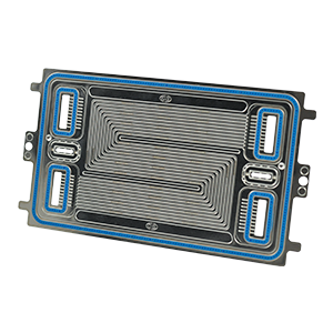 Metallic bipolar plate with seal